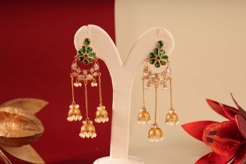Sri Kamatchi drop earrings