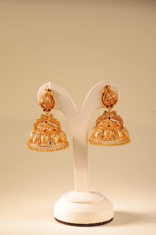 Sri Kamatchi jhumka earrings